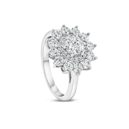 1.22 CT Elongated Cushion Solitaire Moissanite Engagement Ring