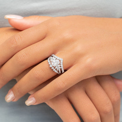 1.22 CT Elongated Cushion Solitaire Moissanite Engagement Ring