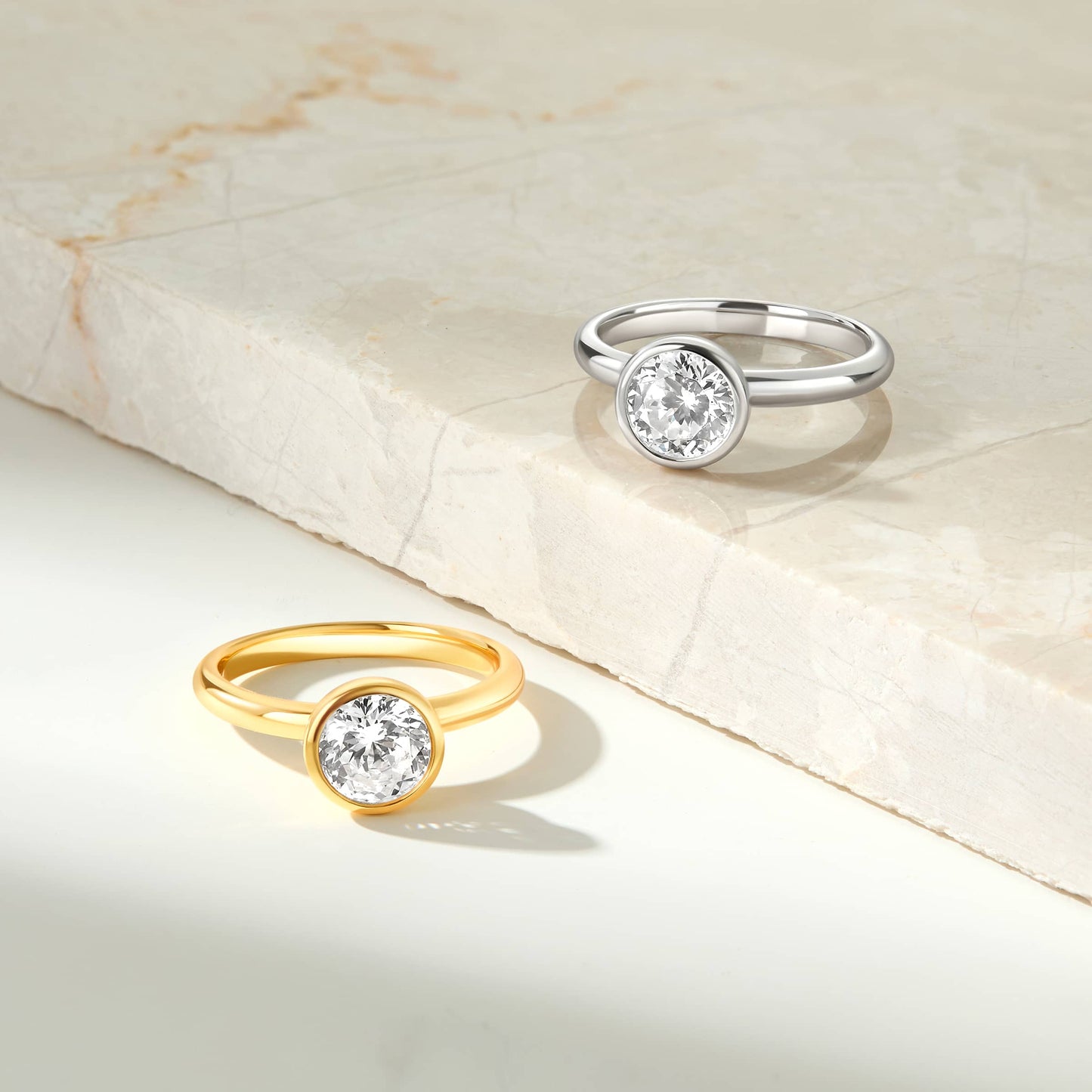 1.22 CT Elongated Cushion Solitaire Moissanite Engagement Ring