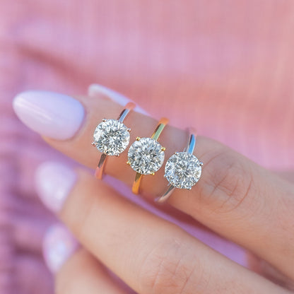1.22 CT Elongated Cushion Solitaire Moissanite Engagement Ring