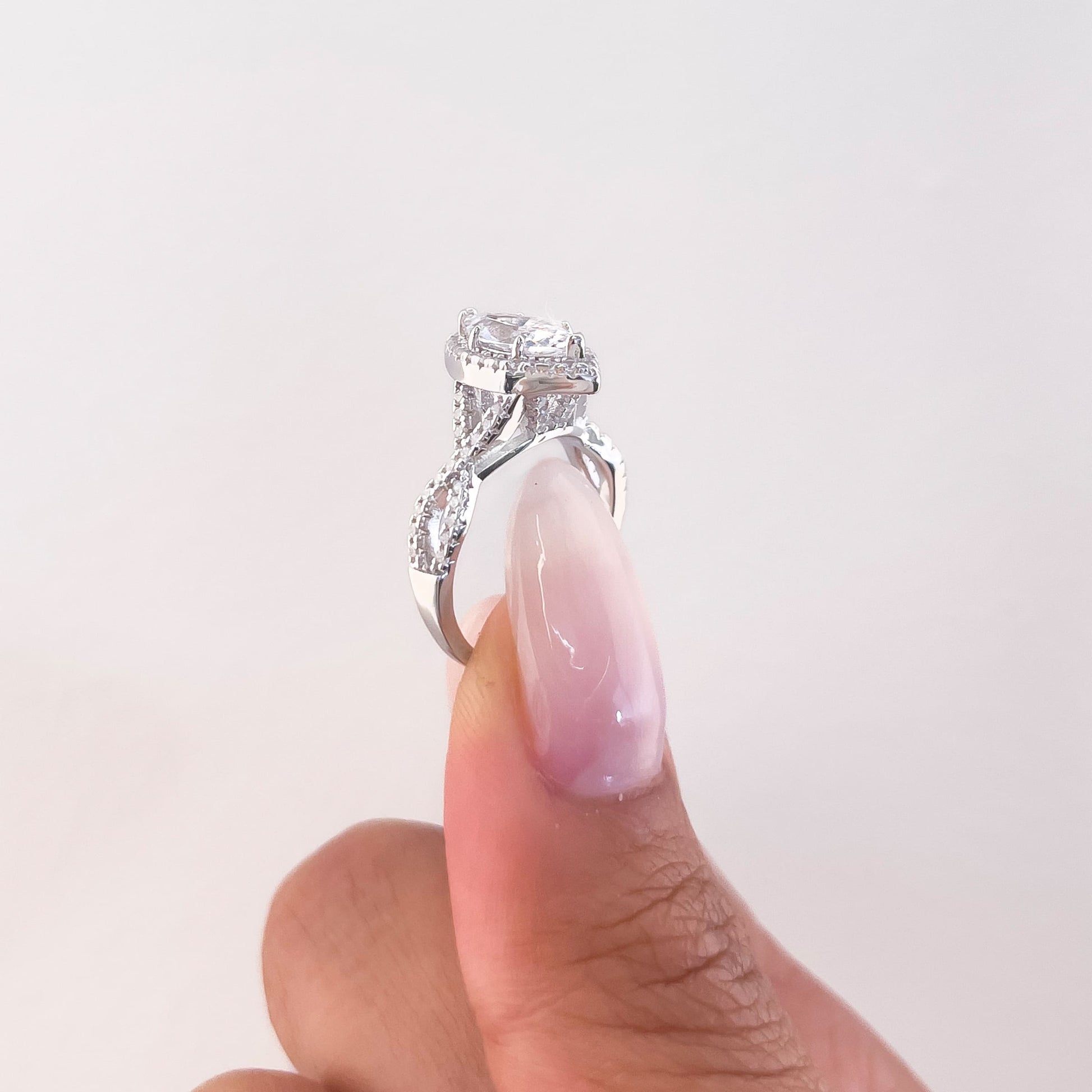 1.22 CT Elongated Cushion Solitaire Moissanite Engagement Ring