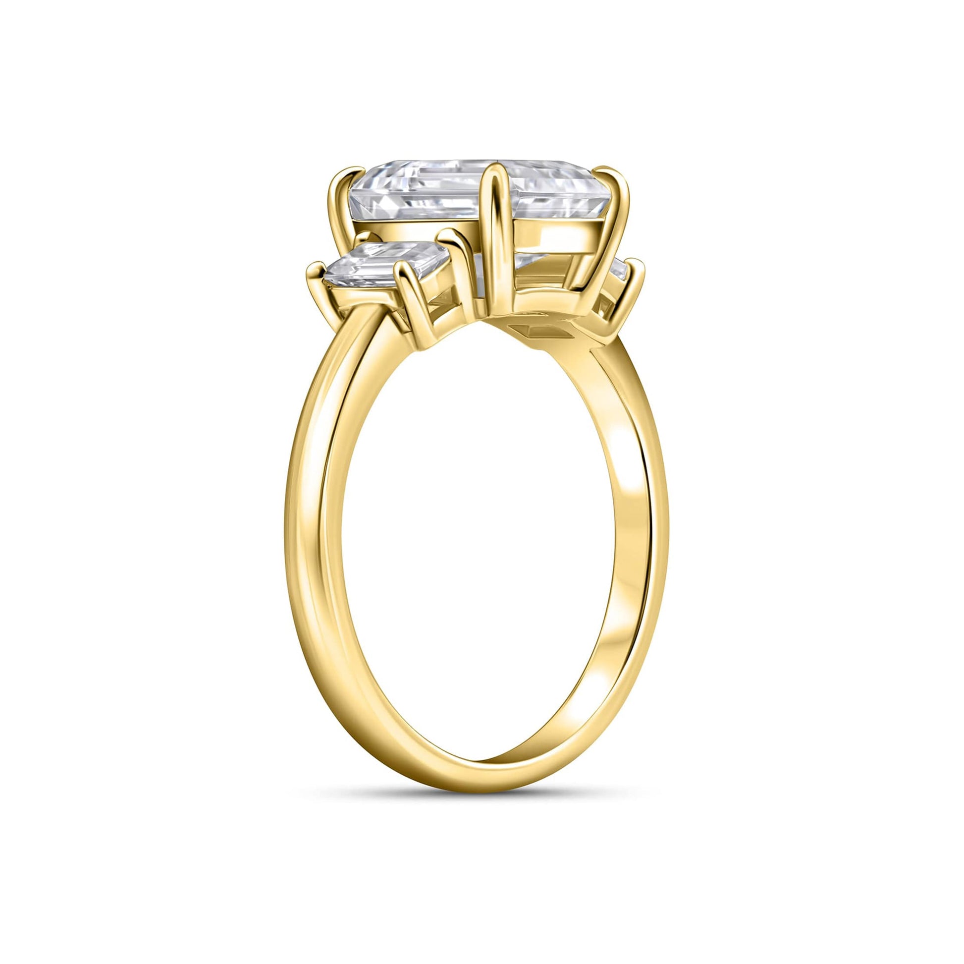1.22 CT Elongated Cushion Solitaire Moissanite Engagement Ring