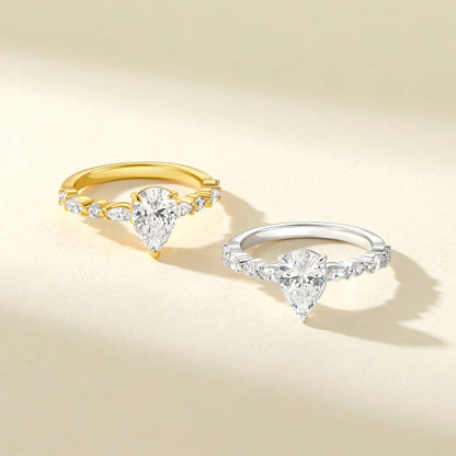 1.22 CT Elongated Cushion Solitaire Moissanite Engagement Ring