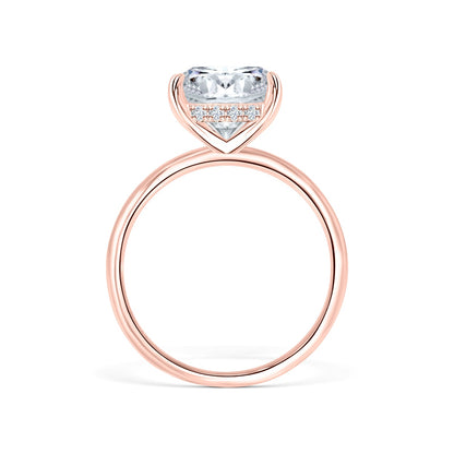 1.22 CT Elongated Cushion Solitaire Moissanite Engagement Ring