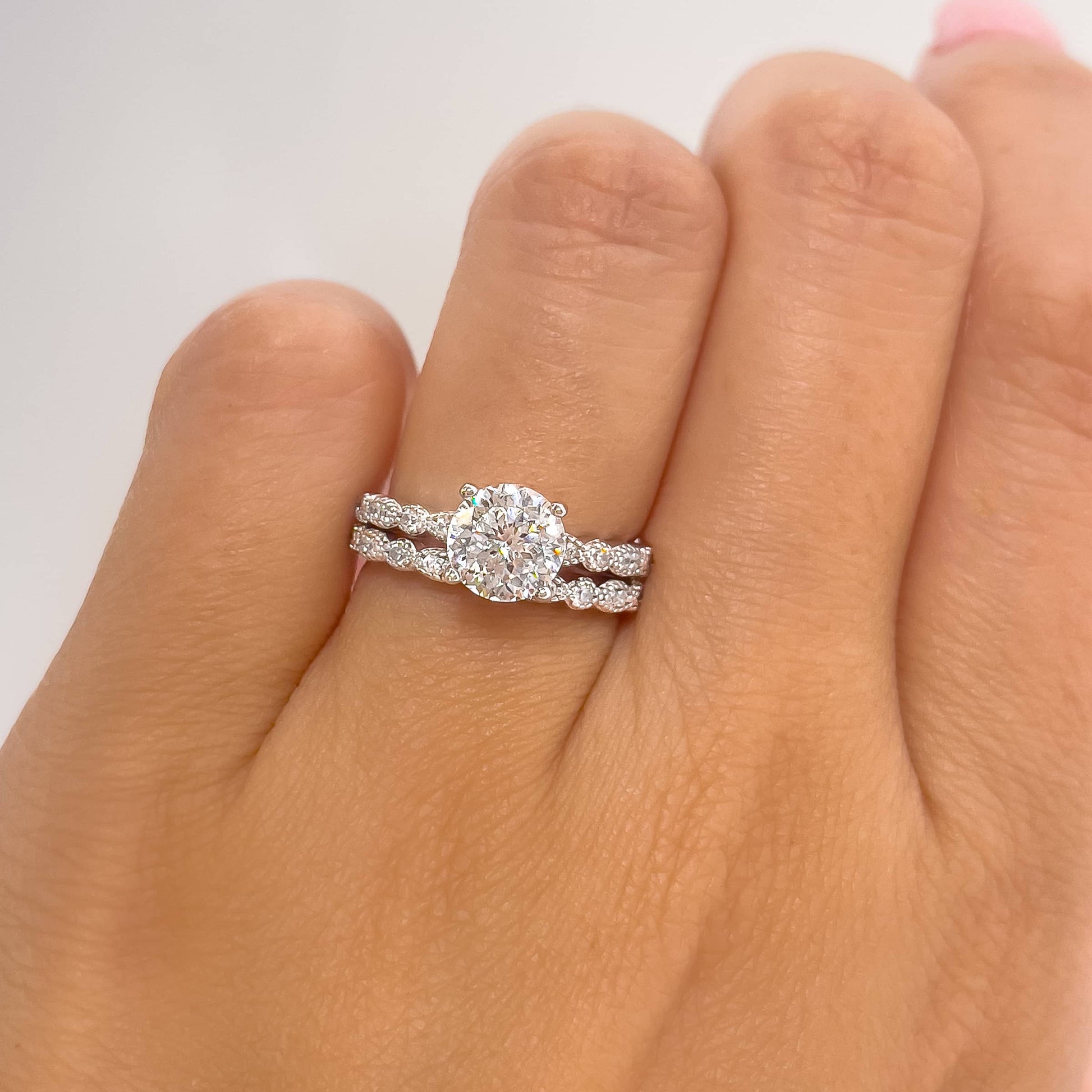 1.22 CT Elongated Cushion Solitaire Moissanite Engagement Ring
