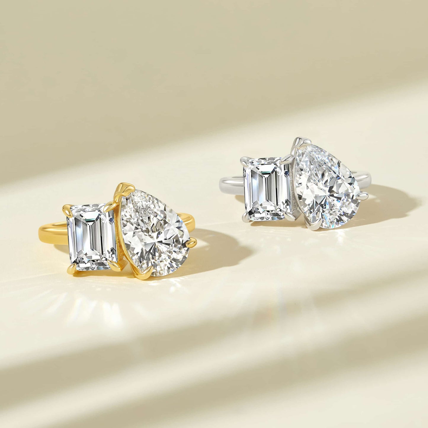 1.22 CT Elongated Cushion Solitaire Moissanite Engagement Ring