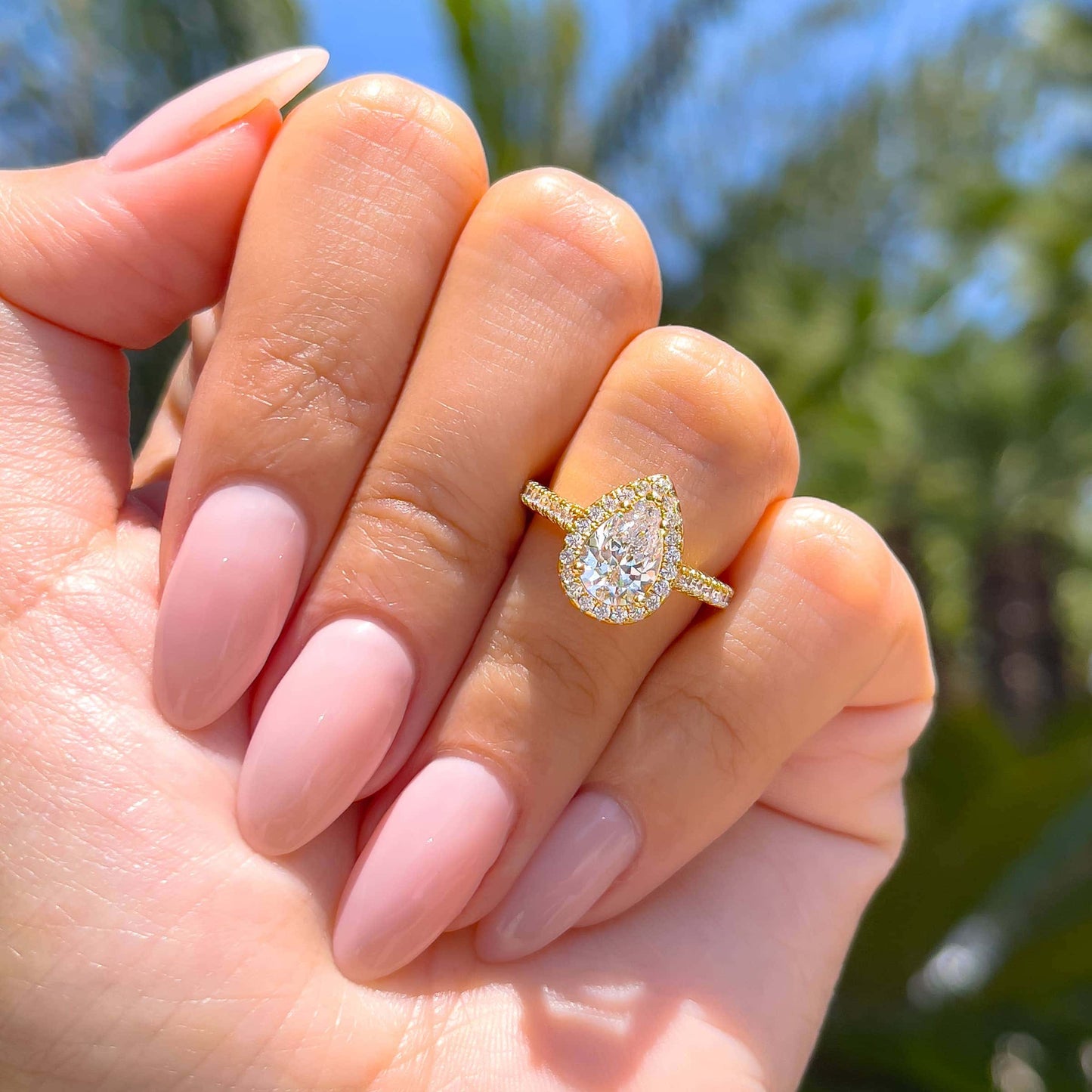 1.22 CT Elongated Cushion Solitaire Moissanite Engagement Ring