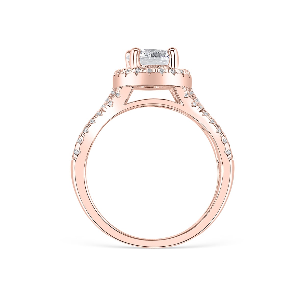 1.22 CT Elongated Cushion Solitaire Moissanite Engagement Ring