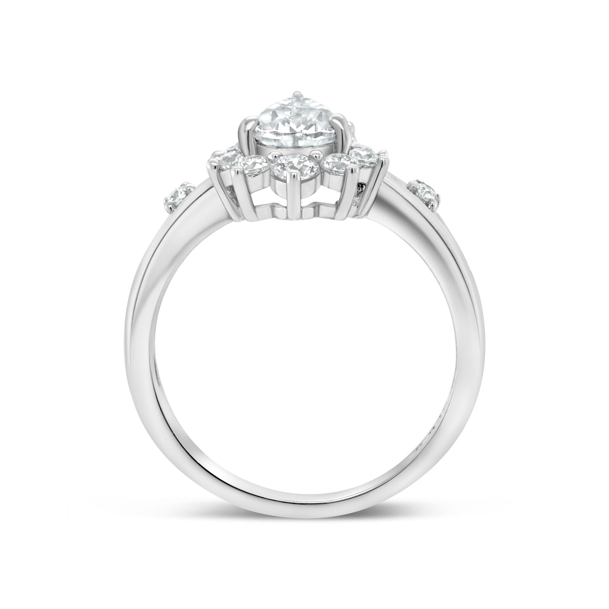 1.22 CT Elongated Cushion Solitaire Moissanite Engagement Ring