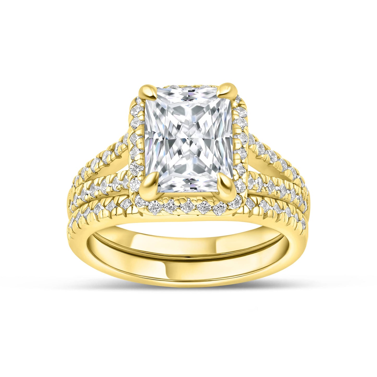 1.22 CT Elongated Cushion Solitaire Moissanite Engagement Ring