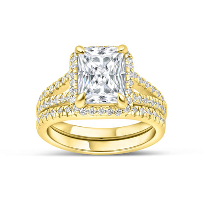 1.22 CT Elongated Cushion Solitaire Moissanite Engagement Ring
