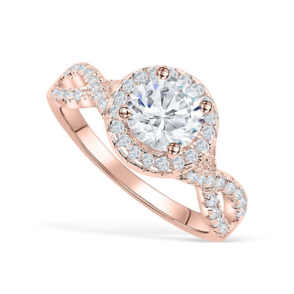 1.22 CT Elongated Cushion Solitaire Moissanite Engagement Ring
