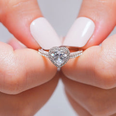 1.22 CT Elongated Cushion Solitaire Moissanite Engagement Ring
