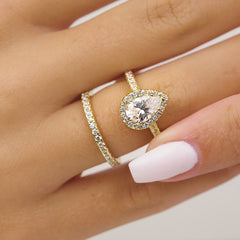 1.22 CT Elongated Cushion Solitaire Moissanite Engagement Ring