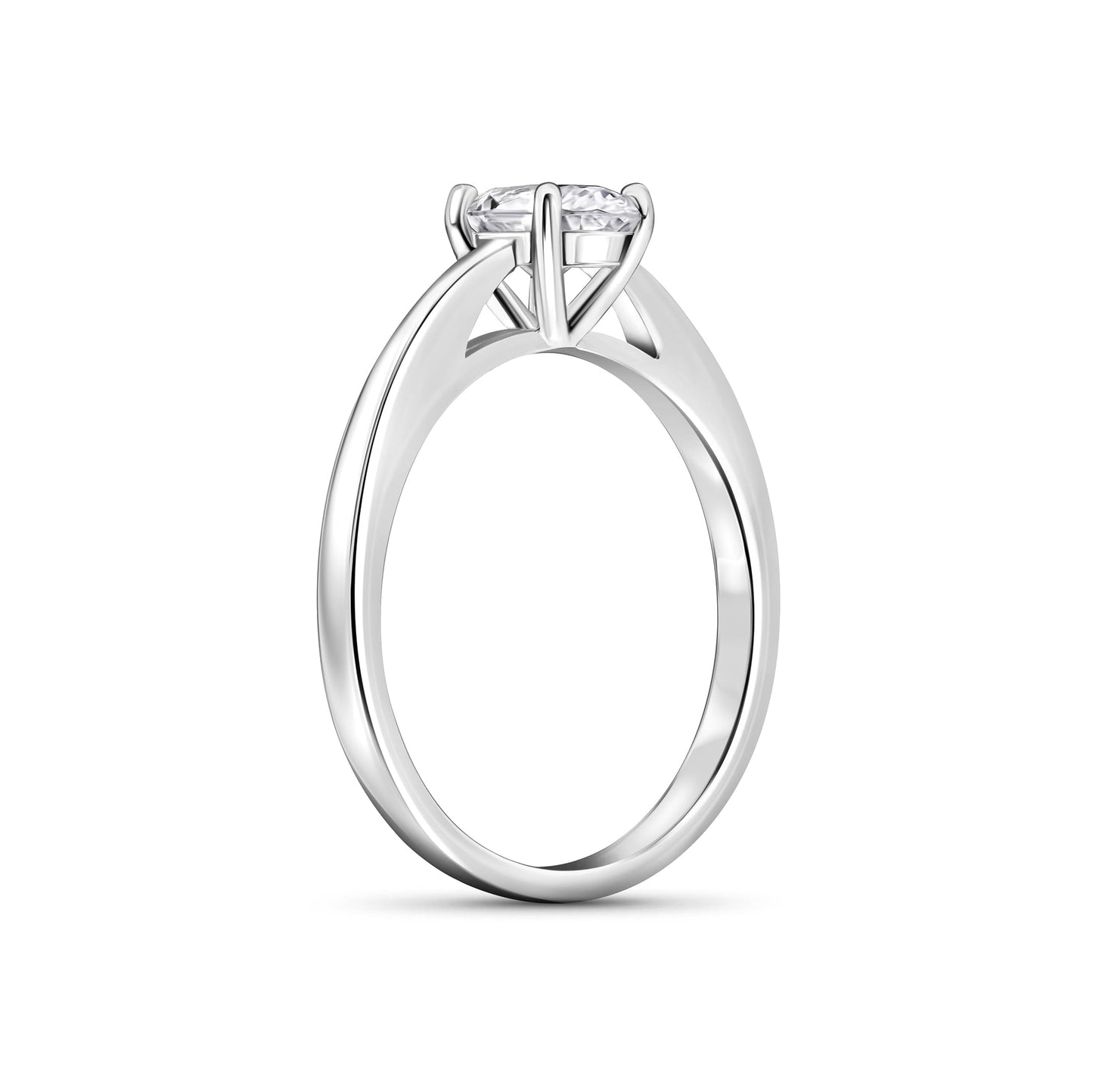 1.22 CT Elongated Cushion Solitaire Moissanite Engagement Ring