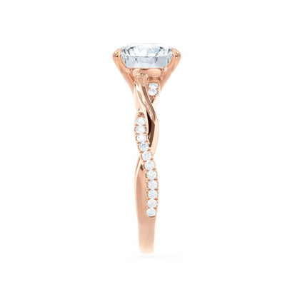 1.92 CT Princess Pave Moissanite Engagement Ring