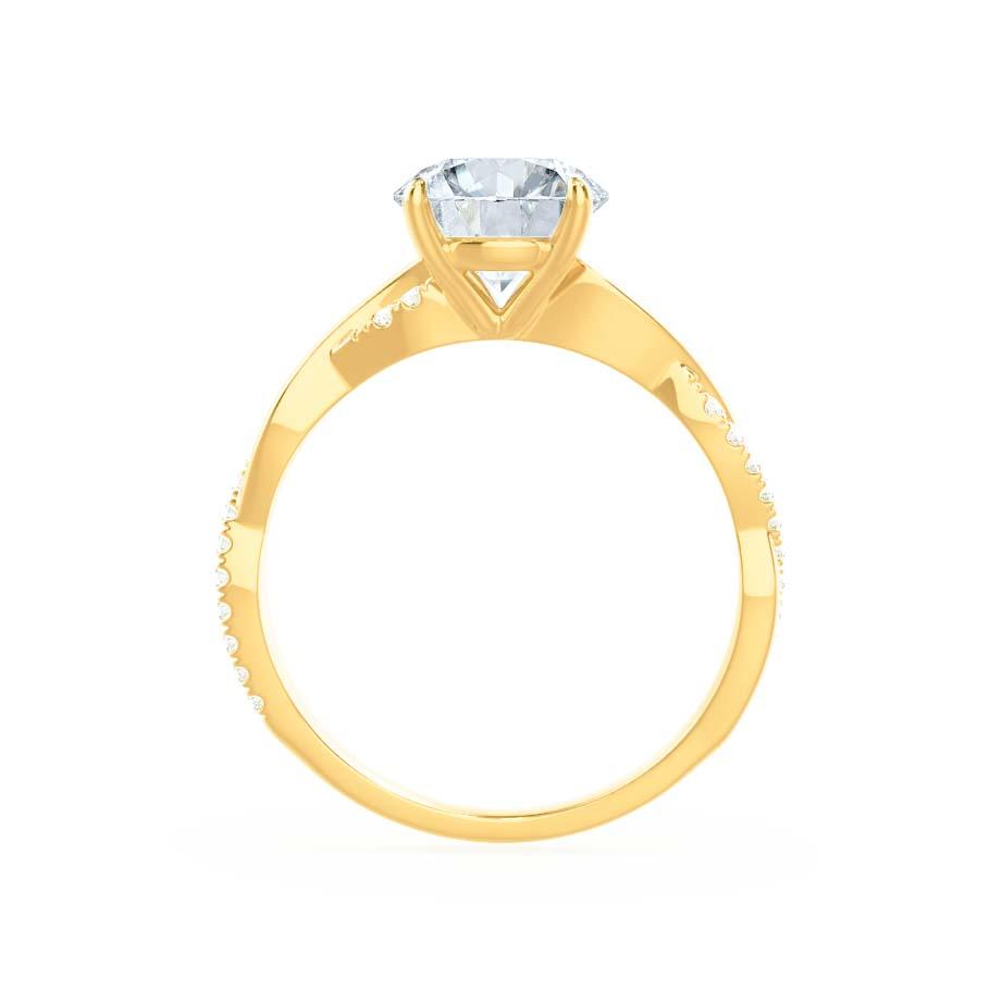 1.92 CT Princess Pave Moissanite Engagement Ring