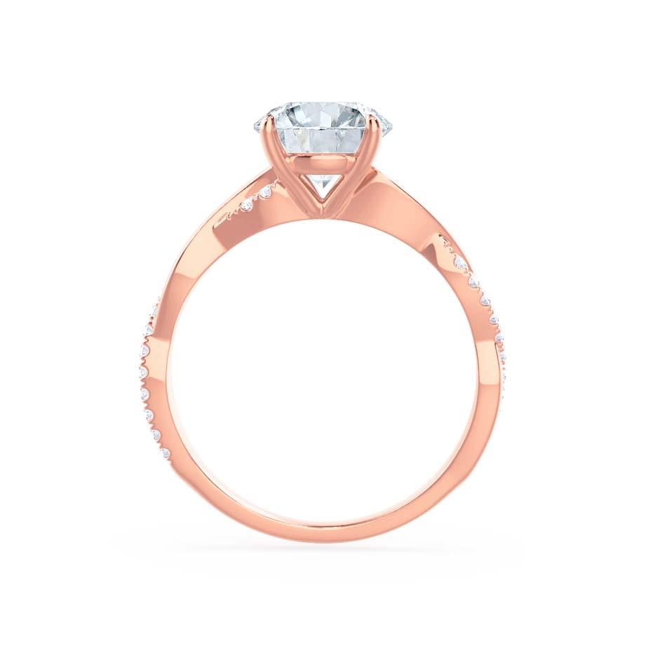 1.92 CT Princess Pave Moissanite Engagement Ring