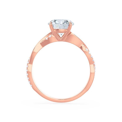 1.92 CT Princess Pave Moissanite Engagement Ring