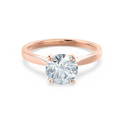 1.2 CT Round Solitaire Moissanite Engagement Ring