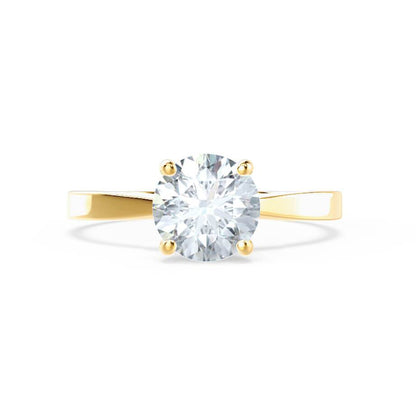 1.2 CT Round Solitaire Moissanite Engagement Ring