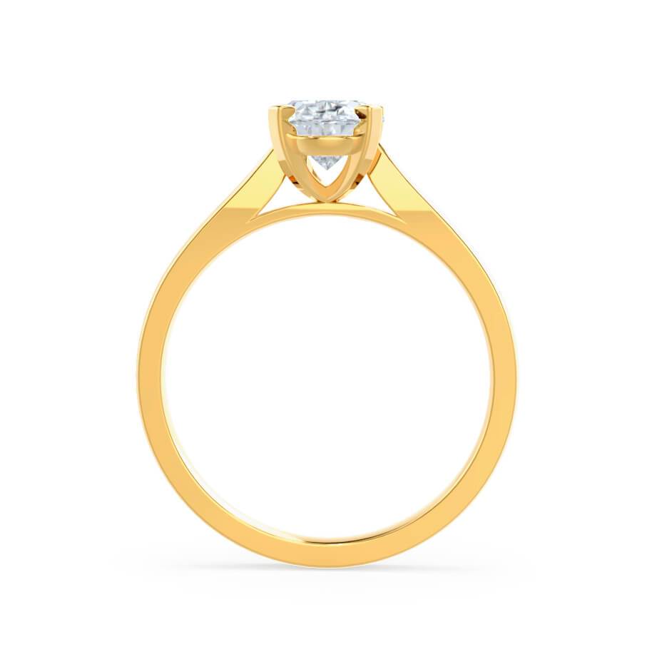 1.2 CT Round Solitaire Moissanite Engagement Ring
