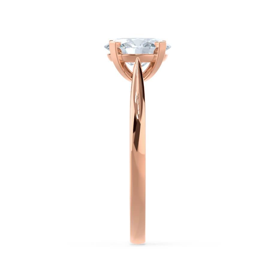 1.2 CT Round Solitaire Moissanite Engagement Ring