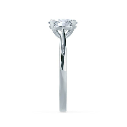 1.2 CT Round Solitaire Moissanite Engagement Ring