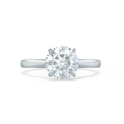 1.2 CT Round Solitaire Moissanite Engagement Ring