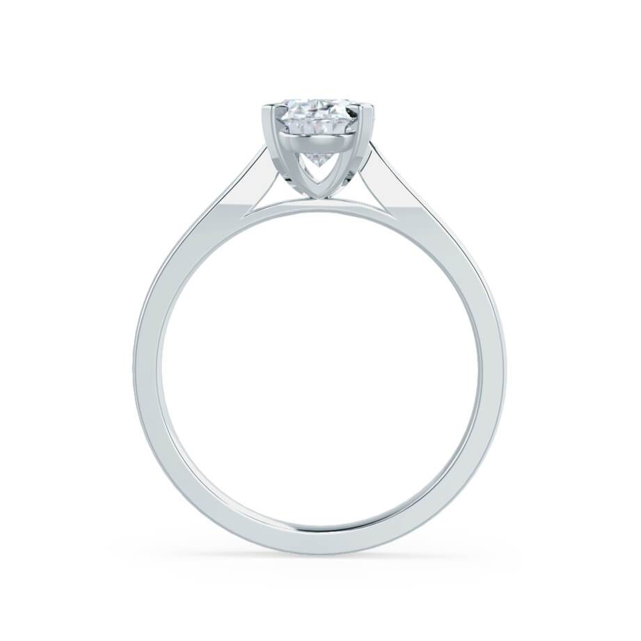 1.2 CT Round Solitaire Moissanite Engagement Ring