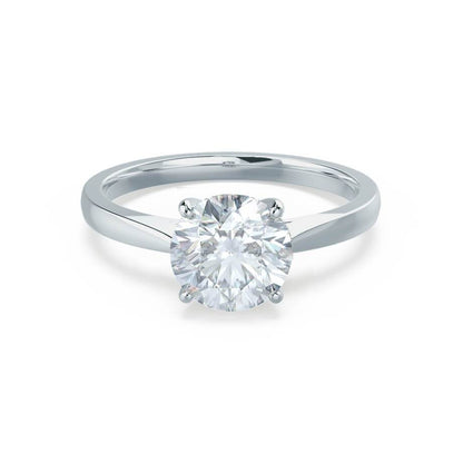 1.2 CT Round Solitaire Moissanite Engagement Ring