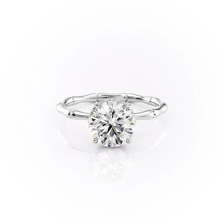 1.60 CT Round Cut Solitaire Style Moissanite Engagement Ring 10