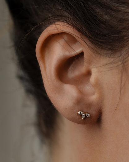 0.30 TCW Marquise Cut Moissanite Stud Earrings