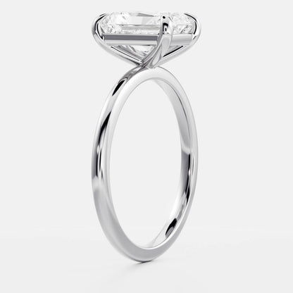 2 CT Radiant Solitaire Moissanite Engagement Ring