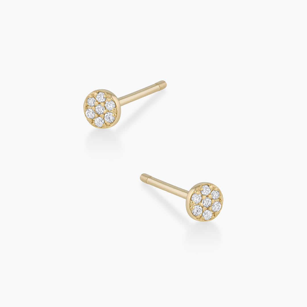 0.07 TCW Round Moissanite Stud Earrings