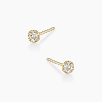 0.07 TCW Round Moissanite Stud Earrings