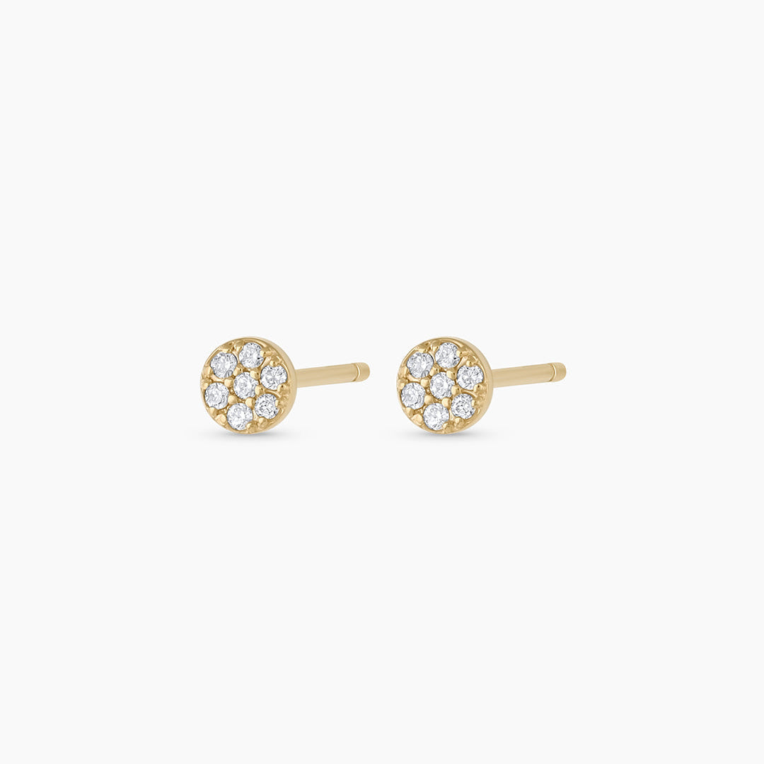 0.07 TCW Round Moissanite Stud Earrings