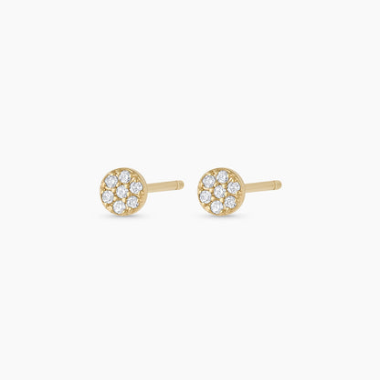 0.07 TCW Round Moissanite Stud Earrings