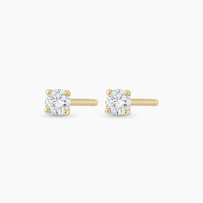 0.208 TCW Round Moissanite Solitaire Stud Earrings