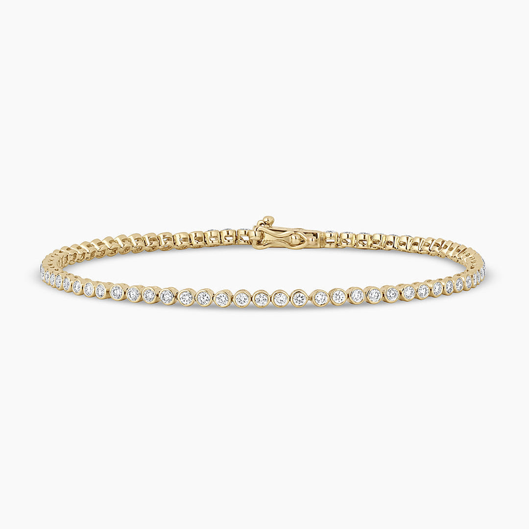 0.85 TCW Round Moissanite Tennis Bracelet
