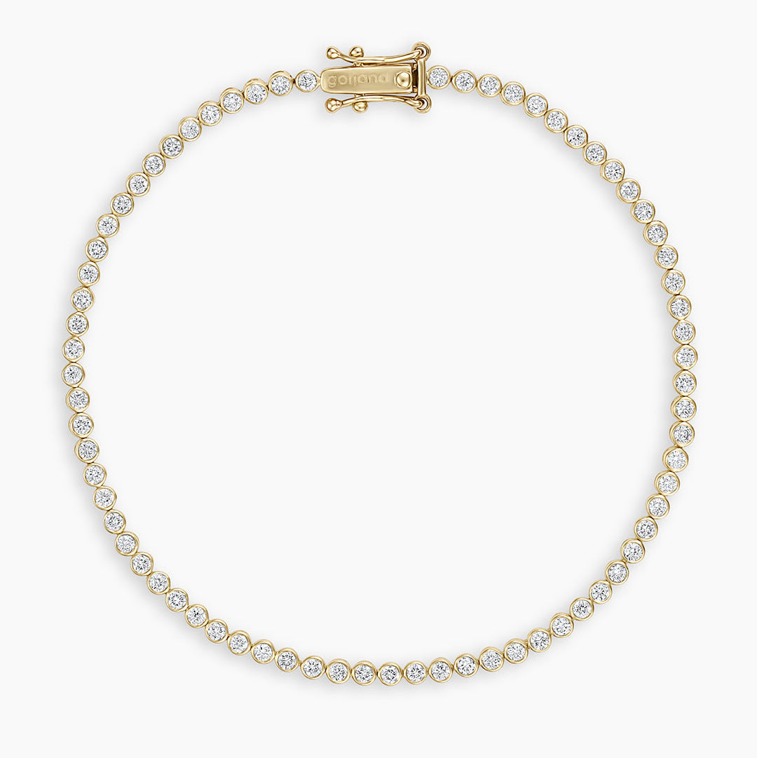 0.85 TCW Round Moissanite Tennis Bracelet