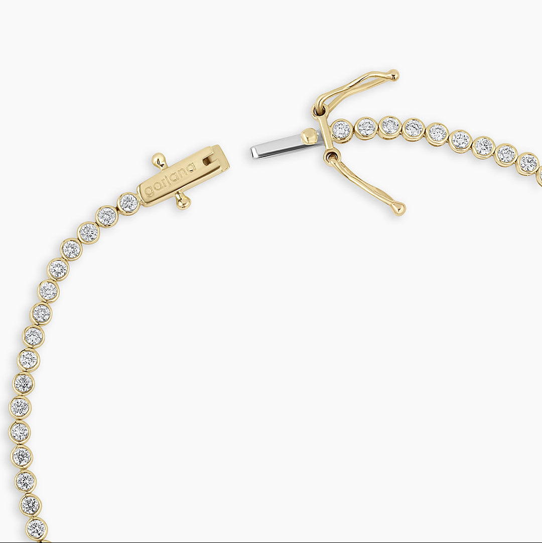 0.85 TCW Round Moissanite Tennis Bracelet