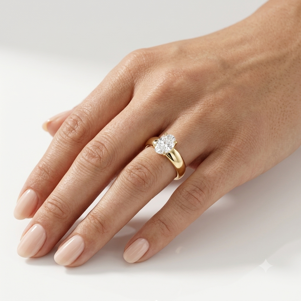 2 CT Marquise Pave Lab Grown Engagement Ring