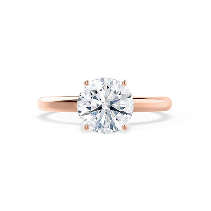1.2 CT Round Solitaire Moissanite Engagement Ring