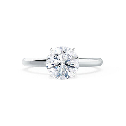 1.2 CT Round Solitaire Moissanite Engagement Ring