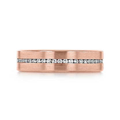 0.5 TCW Round Moissanite Channel Setting Men's Wedding Band