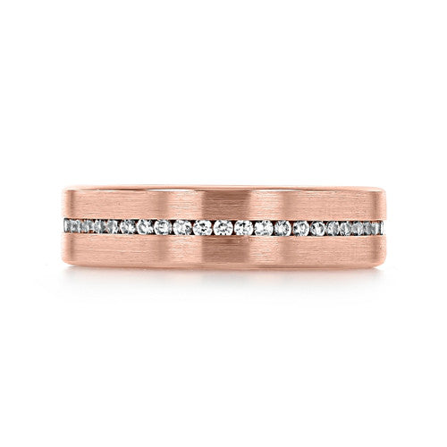 0.5 TCW Round Moissanite Channel Setting Men's Wedding Band