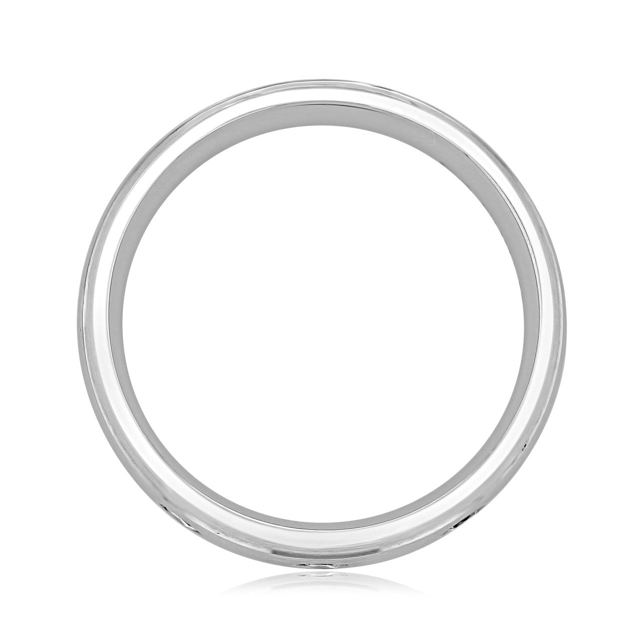 0.19 TCW Round Moissanite Flush Setting Men's Wedding Band