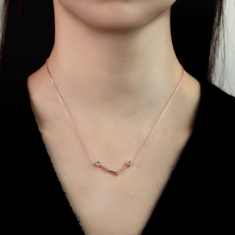 0.75 CT Round Shaped Moissanite Necklace