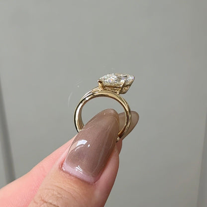 2.02 CT Marquise Solitaire Moissanite Engagement Ring